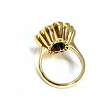 FRIEND & FIRESTONE size 5.5 14K Gold Blue Sapphire Ring