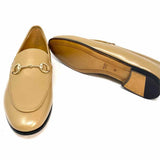 Gucci Real Betis Glamour Women's Beige Size 38/8 Leather Horsebit Loafers