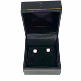 Estate 14K White Gold Stud Diamond Earrings