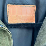 Julia San Francisco Women's Army Green Size M Zip Suede Jacket