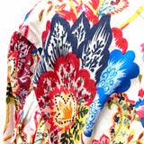 Misa Women's Multi-Color Size M Open Back Floral Dress