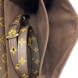 LOUIS VUITTON Pochette Metis Coated Canvas Brown Top Handle Monogram Crossbody