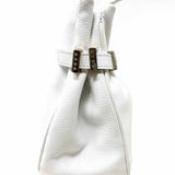 XXI White Pebbled Leather Tote