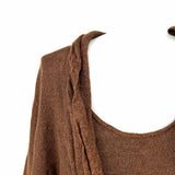 Lafayette 148 Women's Brown Size L Sweater Linen Blend Sparkle Multi-Piece Set