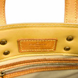 LOUIS VUITTON 2002 Reade PM Beige Mini Monogram Vernis Leather Tote w/ Wallet