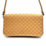 Celine Vintage Coated Canvas Beige Mini Macadam Shoulder Bag