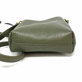Quince Olive Green Pebbled Leather Crossbody