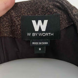 W by Worth Women's Brown White Size 8 sheath Floral Dress