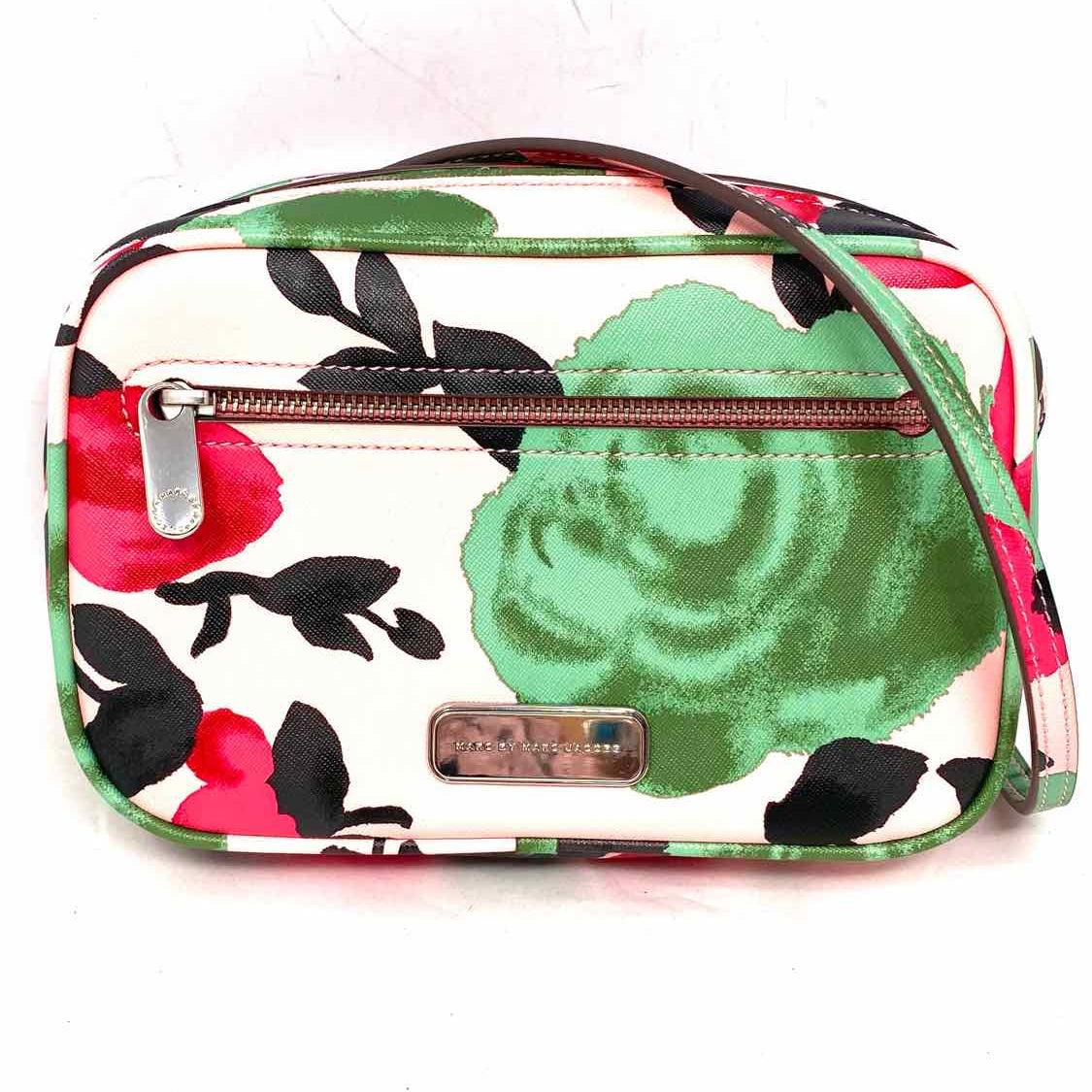 Marc by Marc Jacobs Jerrie Rose Sally Pink Zip Floral Crossbody