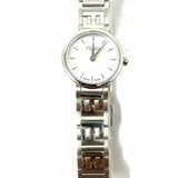 Fendi Forever Fendi 19mm Stainless Steel Silver Round FF Monogram Watch