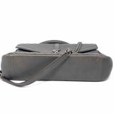 Saint Laurent 2016 College Large Gray Envelope Matelasse Shoulder Bag