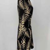ba&sh Naude Women's Black Beige Size S Twist Geometric Dress