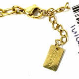 Somini Stainless Steel Gold Pendant 18 in Charm Necklace