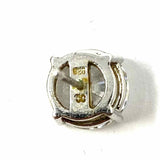 .925 Sterling Silver Stud Crystal Earrings