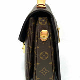 LOUIS VUITTON Pochette Metis Coated Canvas Brown Top Handle Monogram Crossbody