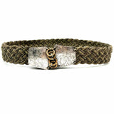 Marjorie Baer Gray Woven Belt