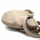 Gucci Medium Soho Gray Crescent Pebbled Leather Shoulder Bag