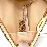 Alessia Silver Diamond Glitter Clutch
