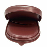 must de Cartier Ox Blood Crescent Leather Made in France Vintage Coin Purse