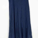 Vince Women's Navy Size L Maxi Crochet Skirt