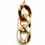 Statement Gold Tone Dangle Chain Earrings