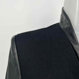 HELMUT LANG Women's Black Size 4 Crux Wool Mixed Media Blazer