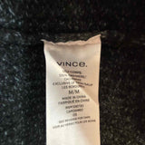 Vince Men's Black Blue Size M Hooded Cashmere heather Sweater