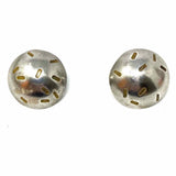 Jan Suchodolski .925 Sterling Silver Round 1" Dome Made in Poland Earrings