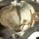 Myra Bags Roltold Calf Hair White Brown Square Cow Leather Crossbody