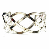 Mexico .925 Sterling Silver Braided Cuff