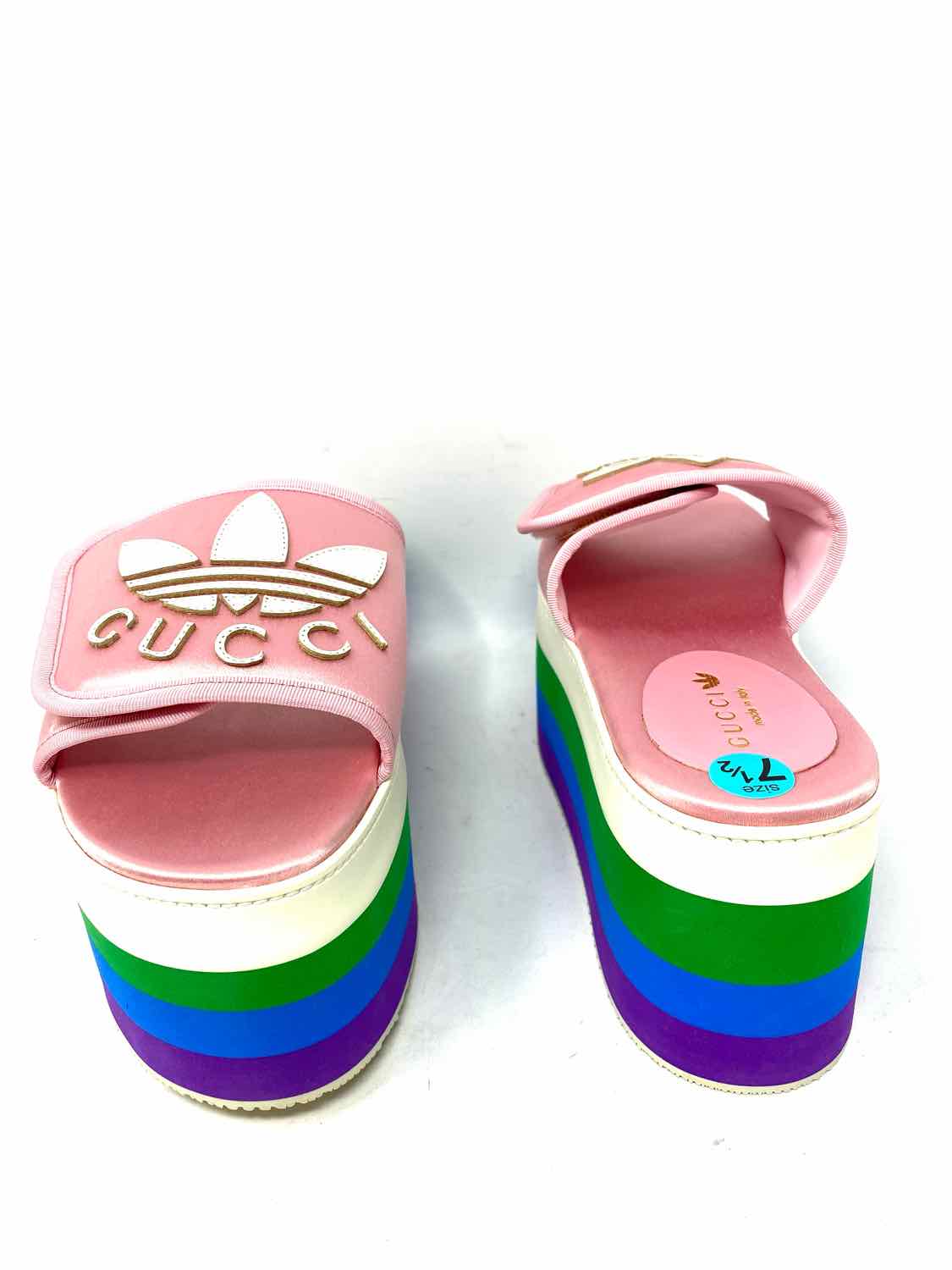 Gucci x Adidas Women's Pink Multi-Color Size 37.5/7.5 Platform
