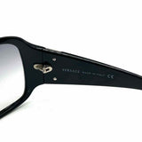 Versace Black Butterfly Oversized Wrap Sunglasses