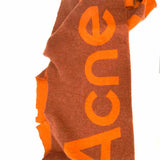 Acne Studios Red Long 78" Logo Scarf