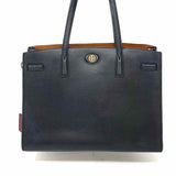 Tory Burch Black Pebbled Leather Tote