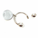 Tiffany & Co. 20th Century Makers Sterling Vintage Round Tag Silver Key Chain