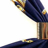 Cache Women's Navy Halter Chain Print Dress