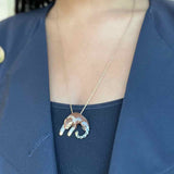 Estate SLC 1980's Jaguar 14K Gold Vermeil 24KGB 24" Necklace