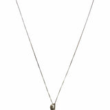 Estate 925 Sterling Silver Pendant Heart Marcasite Necklace