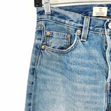 Levi's Women's Blue Size M High Waisted Straight Distressed Jeans