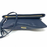 Gigi New York Rachel Navy Snake Embossed Crossbody