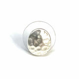 Lauren Ralph Lauren Silver tone Stud Hammered Earrings