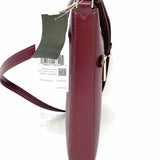 Kate Spade Sadie Burgundy Zip Saffiano Leather Crossbody