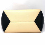 LOUIS VUITTON 2017 LockMe Cabas Black Beige Turnlock Color Block Leather Tote