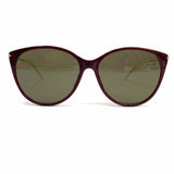 Gucci Burgundy Cream Cat Eye GG1268 Sunglasses