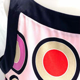 CARLISLE Women's Pink Black Size 12 Silk Polka Dot Sleeveless