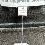 The Cashmere Project Women's Black Size M Boatneck Sparkle Long Sleeve