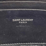 Saint Laurent Gray Camera Bag Croc Embossed Leather Crossbody