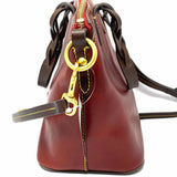 Dooney & Bourke Heidi Red Zip Leather Braided Strap Tote