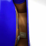 J Crew Gracie Royal Blue Top Handle Patent Leather Crossbody