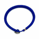 DAVID YURMAN Maritime Anchor 925 Sterling Silver Blue Twist 8" Cord Bracelet